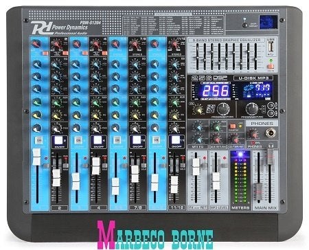 Mengpaneel, 12-Kanalen Mixer Professionele Analoog PDM-S1204, Info@marbeco.nl, Power Dynamics, Nieuw, Overige instrumenten