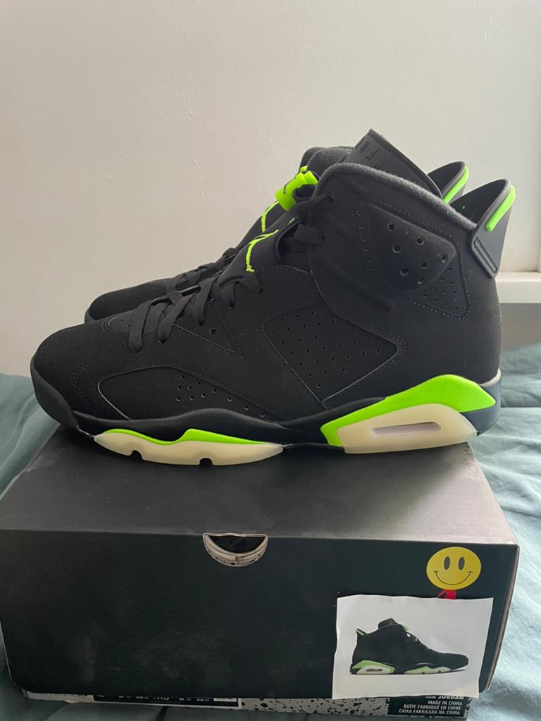 Nike air jordan 6 electric green, Ophalen, Zo goed als nieuw, Overige kleuren