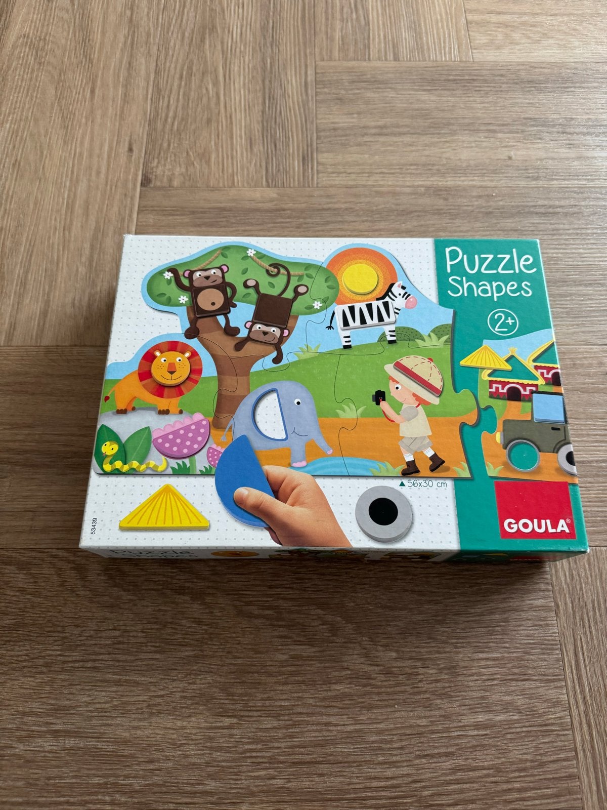 Goula Puzzle Shapes Dierenpuzzel 2+, Kinderen en Baby's, Speelgoed | Kinderpuzzels, Verzenden, Minder dan 10 stukjes, Zo goed als nieuw