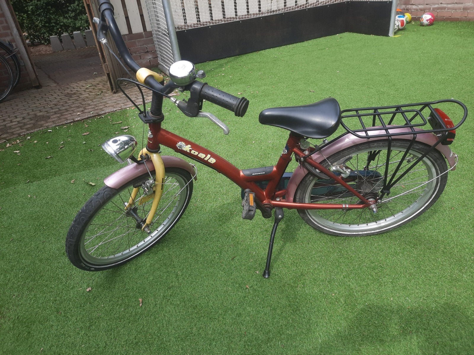 Batavus Koala kinderfiets - Rood/Roze 20 inch, Ophalen, Terugtraprem, Gebruikt, Batavus