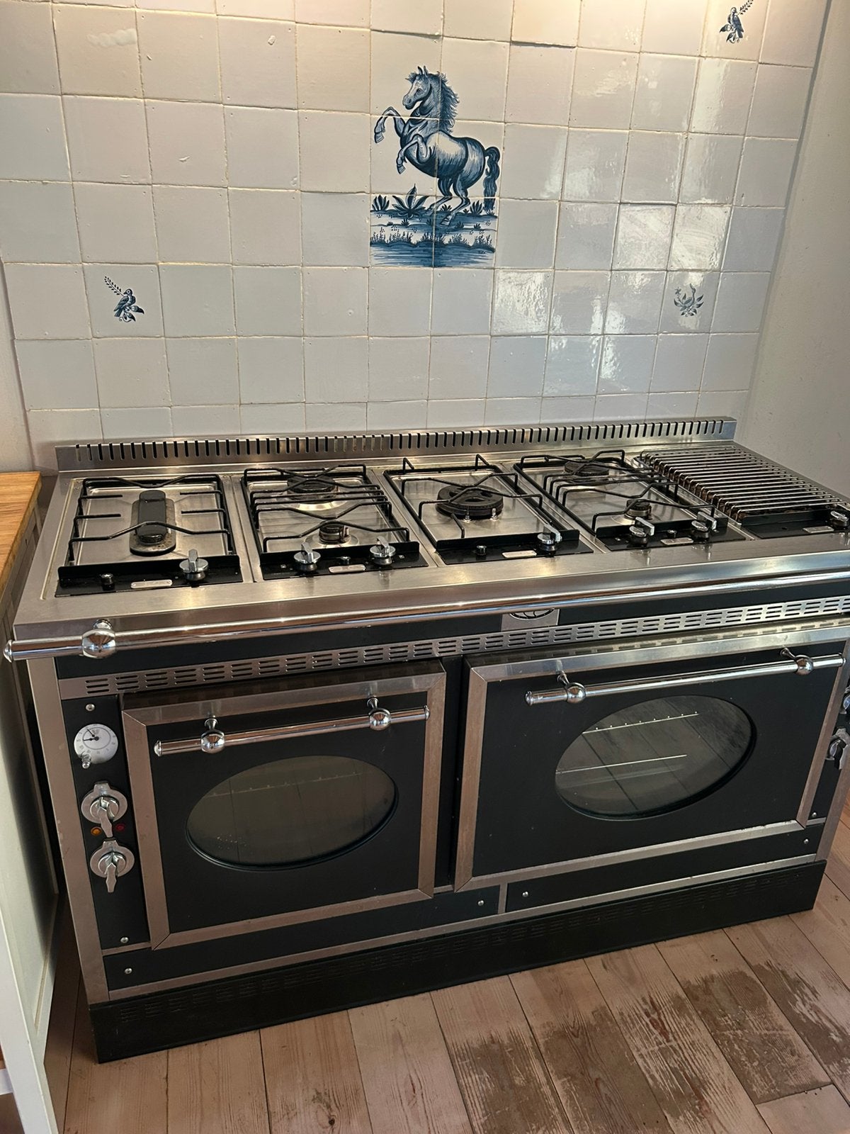 Luxe Italiaans fornuis 150 cm | 6 pits | grill | 2 ovens, Witgoed en Apparatuur, Fornuizen, Ophalen, 60 cm of meer, Grill, Zo goed als nieuw