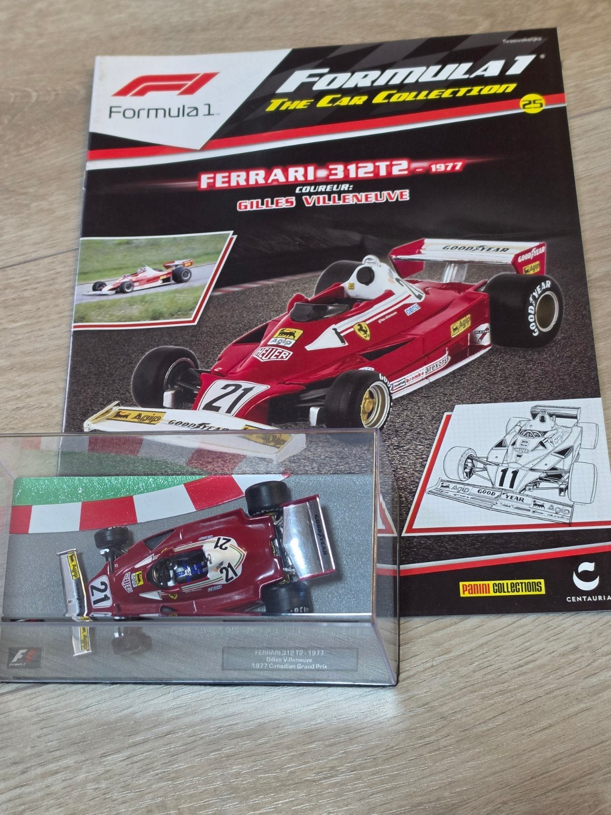 Ferrari 312T2 - 1977 Gilles Villeneuve F1 modelauto, Hobby en Vrije tijd, Ophalen of Verzenden, Zo goed als nieuw, Auto, Overige merken
