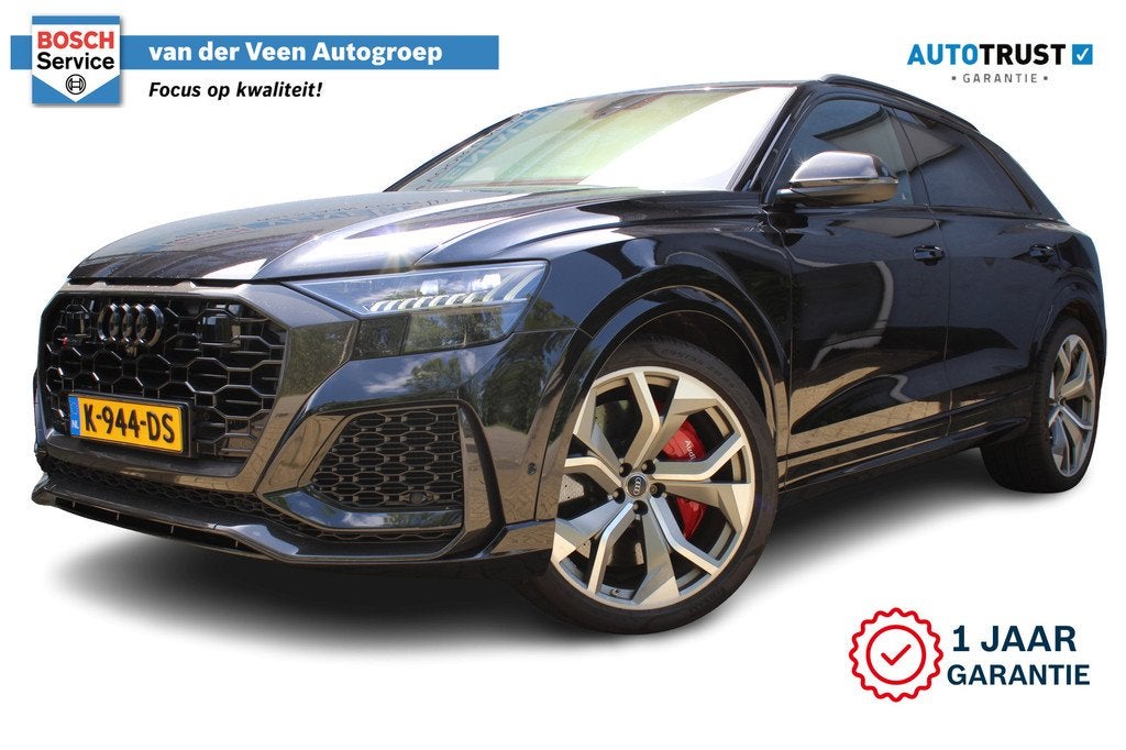 Audi Q8 4.0 TFSI RS Q8 quattro 600pk | Keramische remschijve, Auto's, Audi, Bedrijf, Te koop, Q8, 360° camera, 4x4, ABS, Achteruitrijcamera