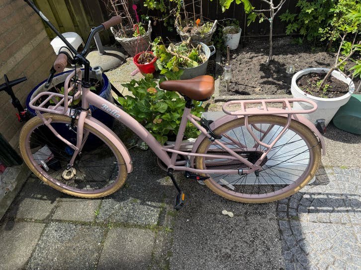 Bella Cortego meisjesfiets 26 inch zalmroze, Ophalen, Gebruikt, 26 inch of meer