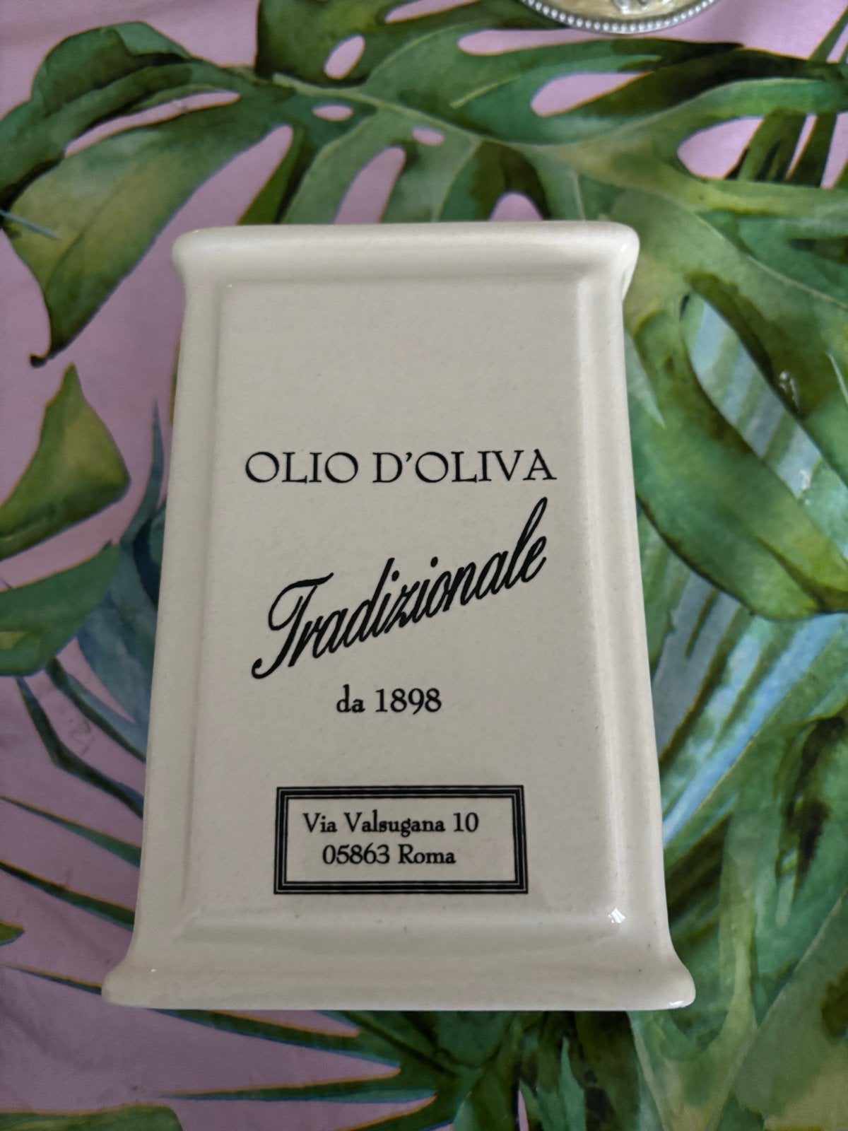 Riviera Maison Olio d'Oliva Tradizionale Oliekan, Huis en Inrichting, Overige typen, Ophalen of Verzenden, Zo goed als nieuw, Steen/keramiek