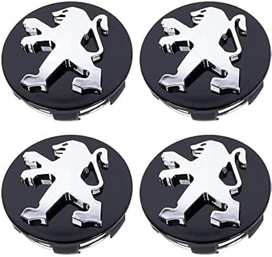 Peugeot naafdoppen 60mm per set, Auto diversen, Wieldoppen, Ophalen, Zo goed als nieuw