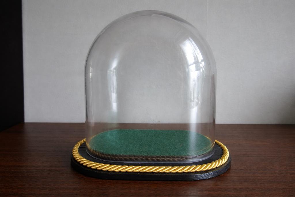 Stolp ovaal glas, Huis en Inrichting, Woonaccessoires | Stolpen, Ophalen of Verzenden, Zo goed als nieuw
