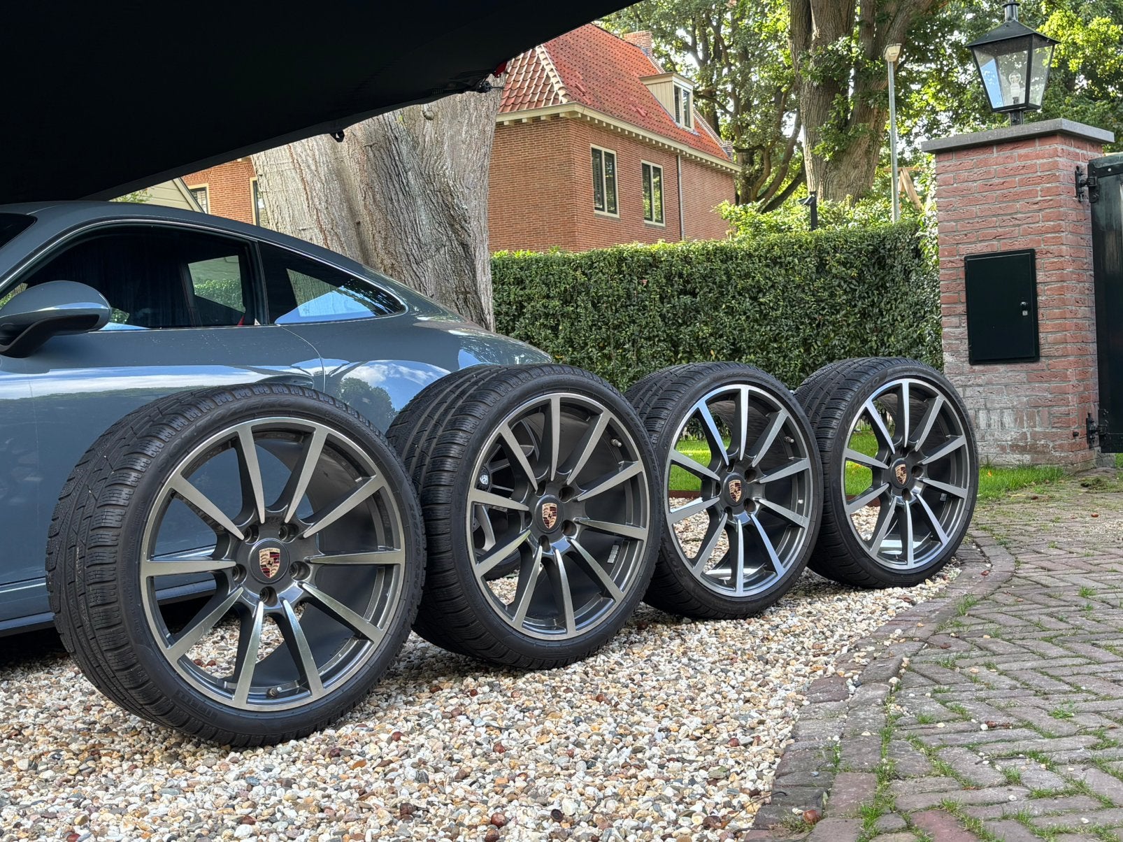 Porsche 911 4S 991 originele Carrera Classic 20 winterset, Ophalen, Overige, Overige, Banden en Velgen