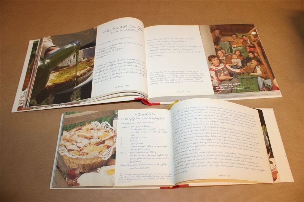 Le Ricette di Giuliana — 2 Italiaanse Kookboeken, Toscane, Ophalen of Verzenden, Gelezen, Italië