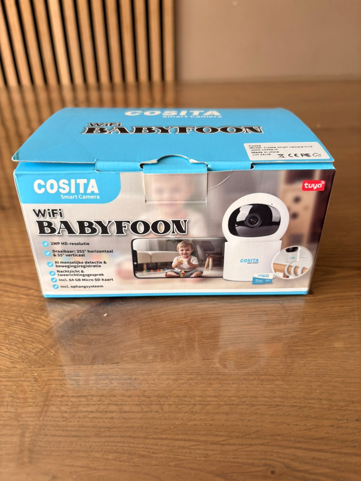 1x gebruikt dezd babyfoon op wifi, Kinderen en Baby's, Babyfoons, Ophalen, Zo goed als nieuw, 250 meter of meer, Camera