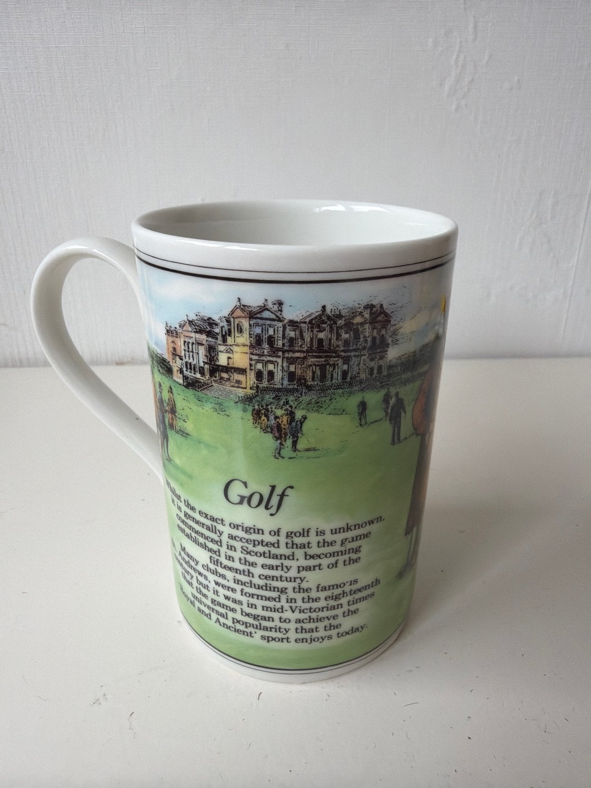 Dunoon Golf Mok - Stoneware - Made in Scotland - 10,5 cm hoo, Overige merken, Keramiek, Zo goed als nieuw, Overige stijlen