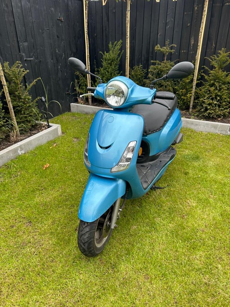 Scooter Sym Fiddle 2 4T - Blauw kenteken - Goede staat! ✅, Fietsen en Brommers, Ophalen, Gebruikt, SYM, Benzine