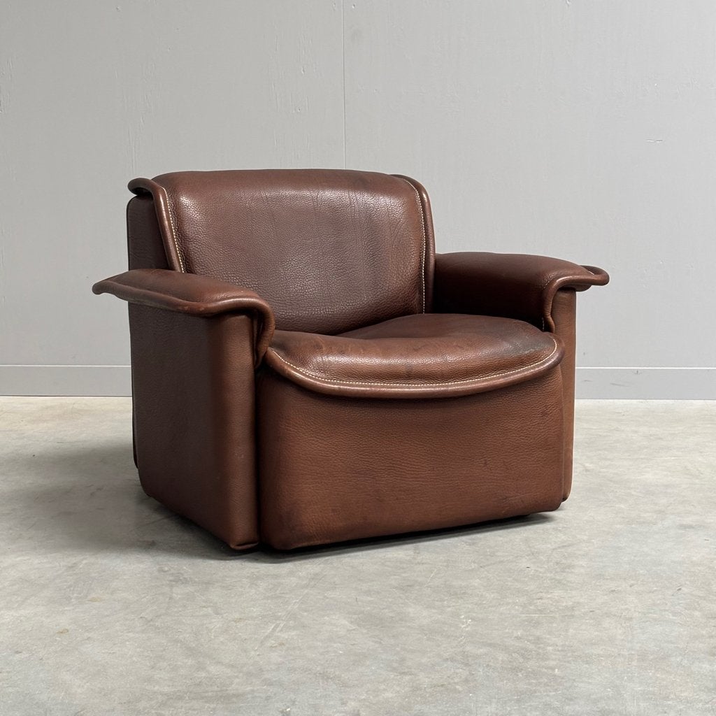De Sede DS12 fauteuil lounge chair jaren 60 70 80 vintage, Huis en Inrichting, Ophalen of Verzenden, 50 tot 75 cm, Gebruikt, Vintage design