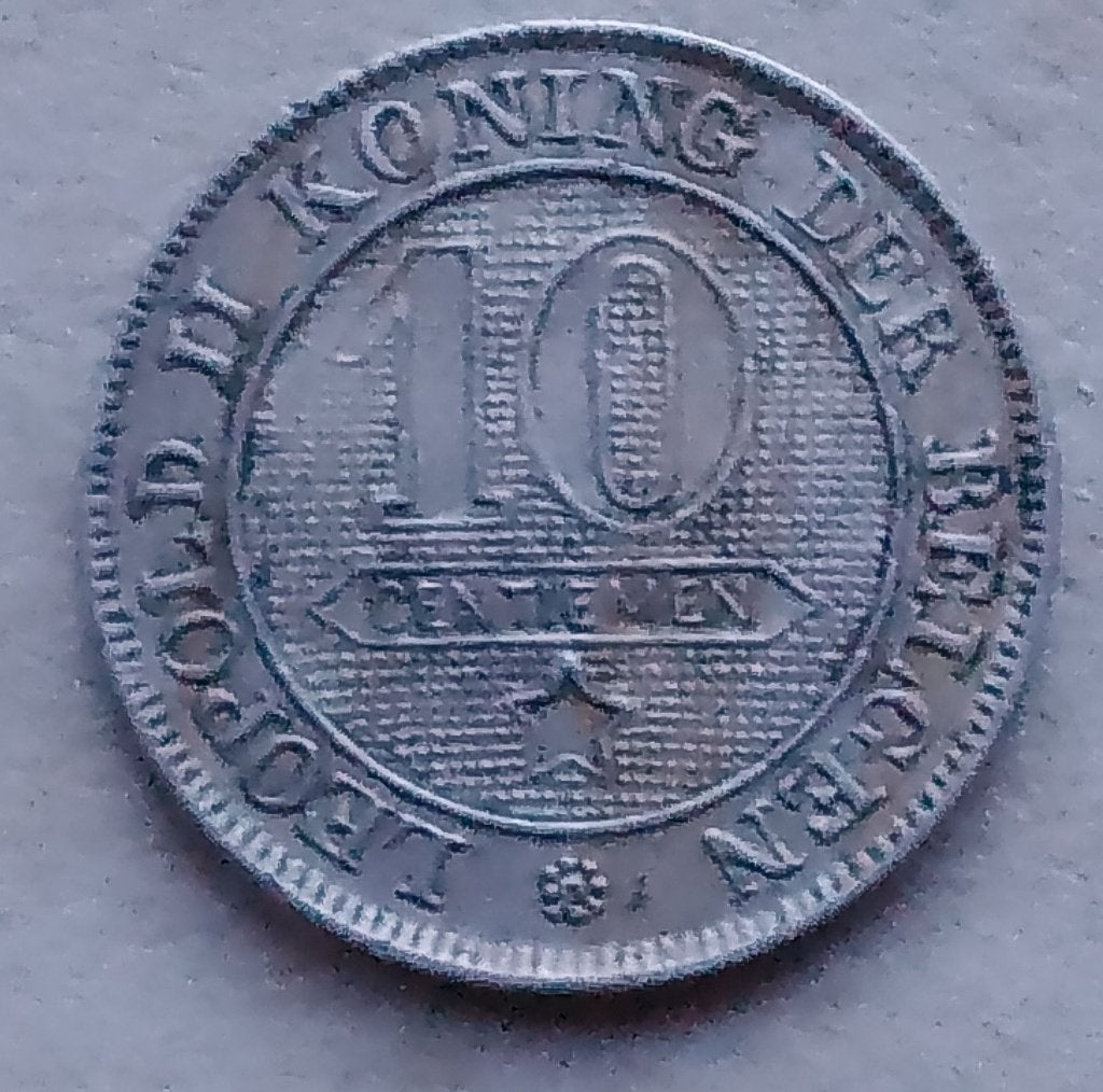 België, 10 centimes 1895 (VL), Ophalen of Verzenden, België, Losse munt