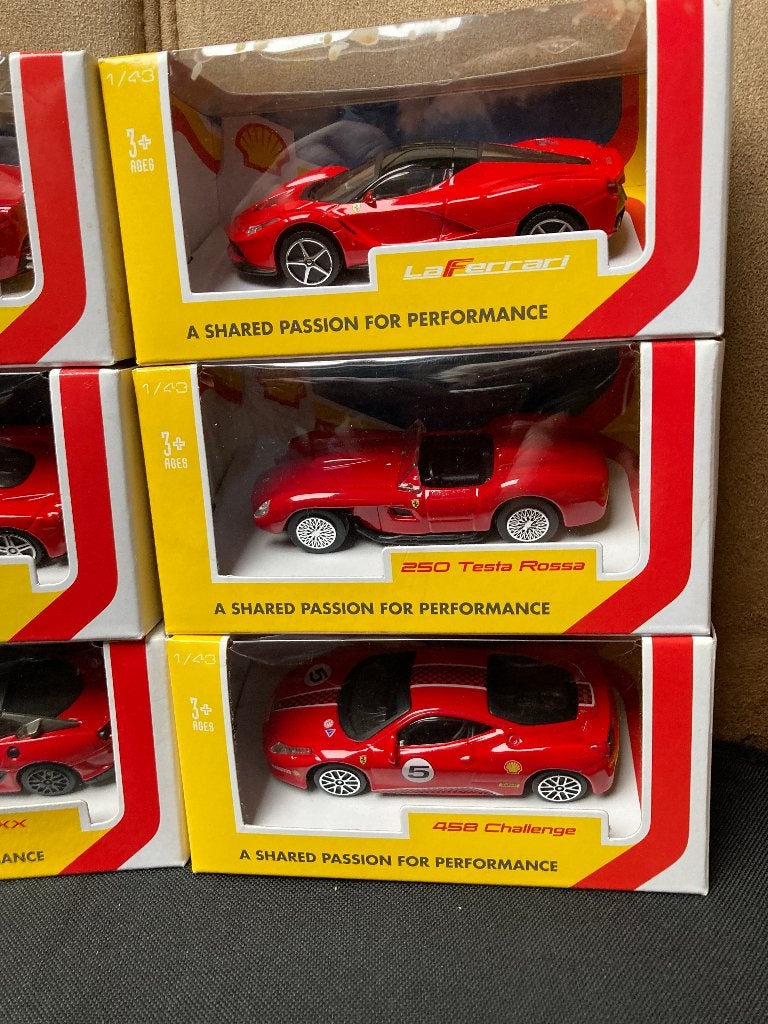 modelauto's 6x Ferrari 1.43 Formule 1 raceauto, Ophalen of Verzenden, Nieuw, Auto, Overige merken