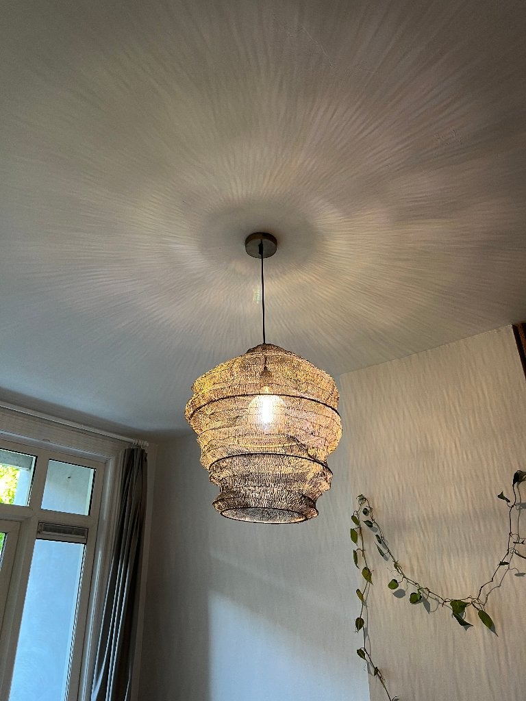 DutchBone Metal mesh pendant lamp / Metaalgaas hanglamp, Huis en Inrichting, Lampen | Plafondlampen, Zo goed als nieuw, Metaal