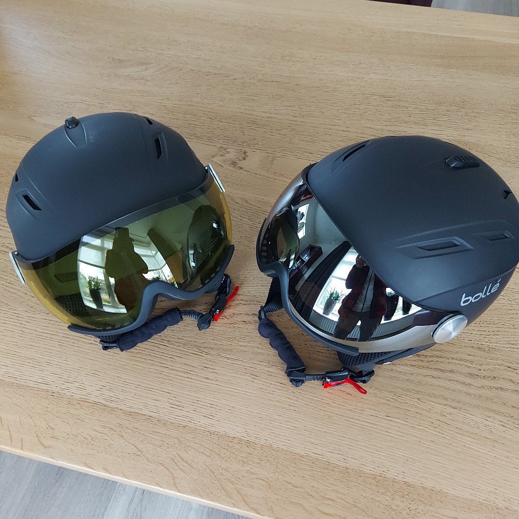 SKIHELM BOLLÉ MET VIZIER (2x), Overige typen, Zo goed als nieuw, Skiën, Minder dan 100 cm