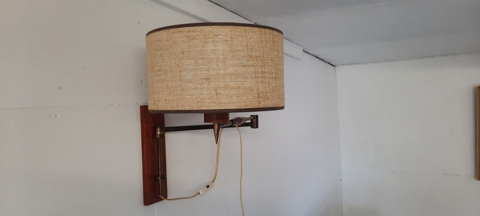 vintage elleboog wandlamp 60er jaren, Huis en Inrichting, Lampen | Wandlampen, Ophalen, Gebruikt, E27 (groot)