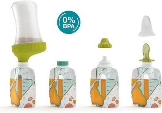 Babymoov Foodii Knijpzakjes Starter Set met extra zakjes, Ophalen of Verzenden, Nieuw, Overige typen, Babymoov