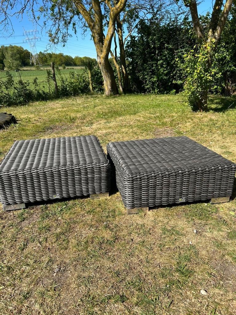 Applebee Wicker Hockers - nieuw, 2 zitplaatsen, Hocker, Ophalen of Verzenden, Zo goed als nieuw