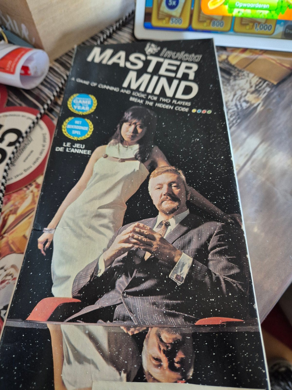 Mastermind Bordspel - Klassiek Codekraakspel, Hobby en Vrije tijd, Gezelschapsspellen | Bordspellen, Een of twee spelers, Ophalen of Verzenden