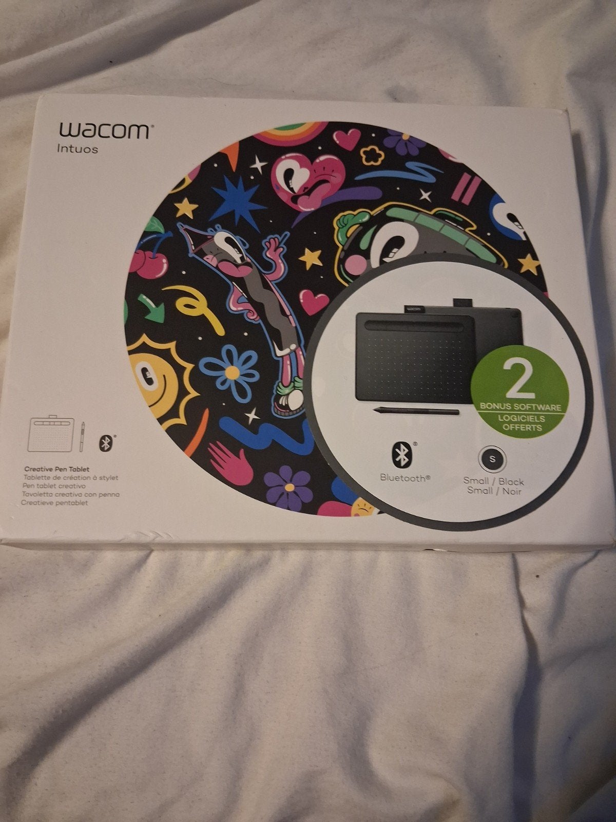 Wacom Intuos Mini tekentablet met extra styluspunten, Computers en Software, Multi-touch, Nieuw, Ophalen of Verzenden, Draadloos