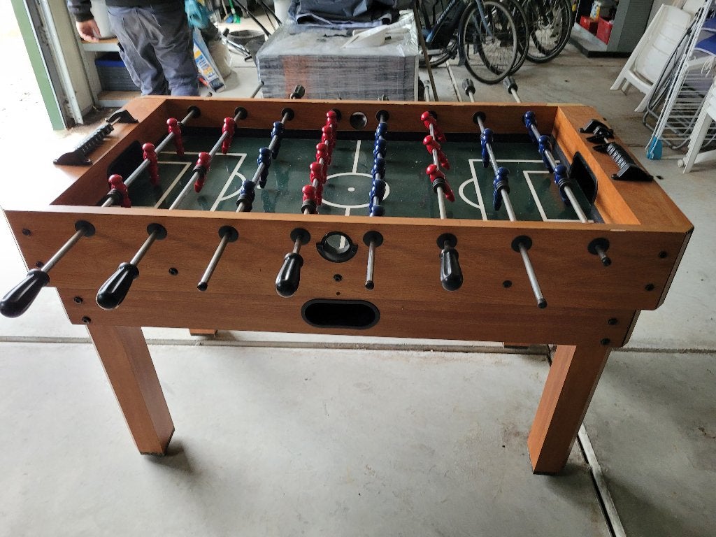 Tafelvoetbal spel, Ophalen, Gebruikt
