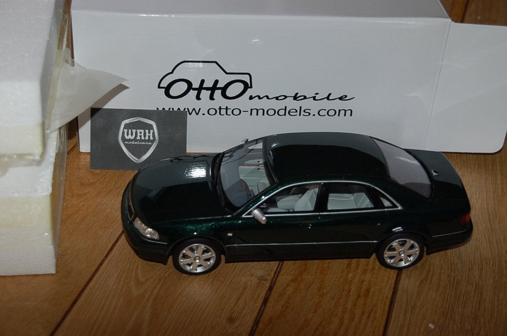 1:18 AUDI S8 D2 green Otto mobile OT916 WRH, Verzenden, Zo goed als nieuw, Auto, OttOMobile
