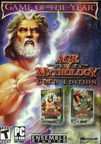 PC CD-ROM Age of Mythology - gold edition, Spelcomputers en Games, Games | Pc, Zo goed als nieuw, Strategie en Constructie, 1 speler