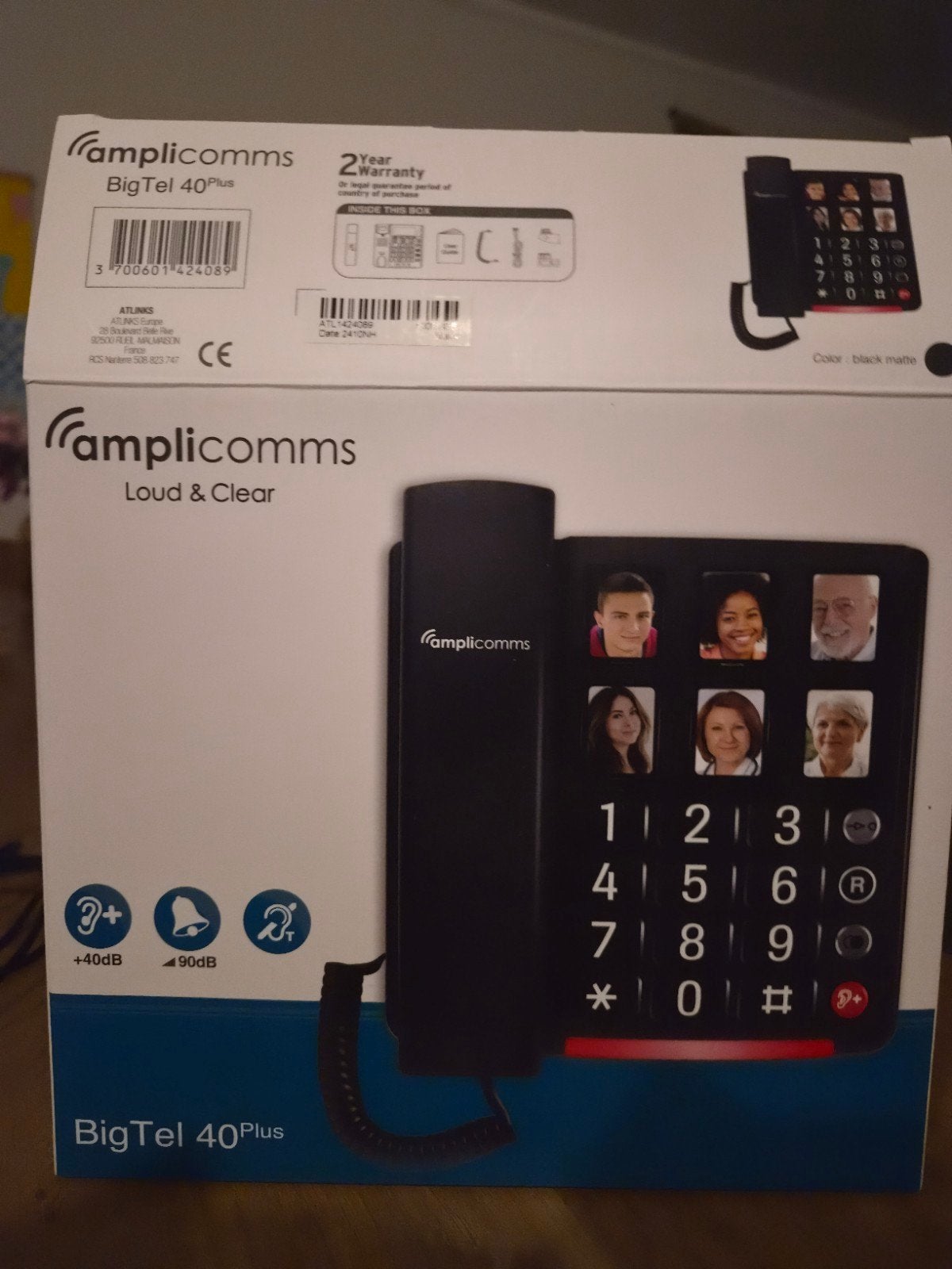 Amplicomms BigTel 40 Plus seniorentelefoon met grote toetsen, Telecommunicatie, Vaste telefoons | Handsets en Draadloos, Ophalen