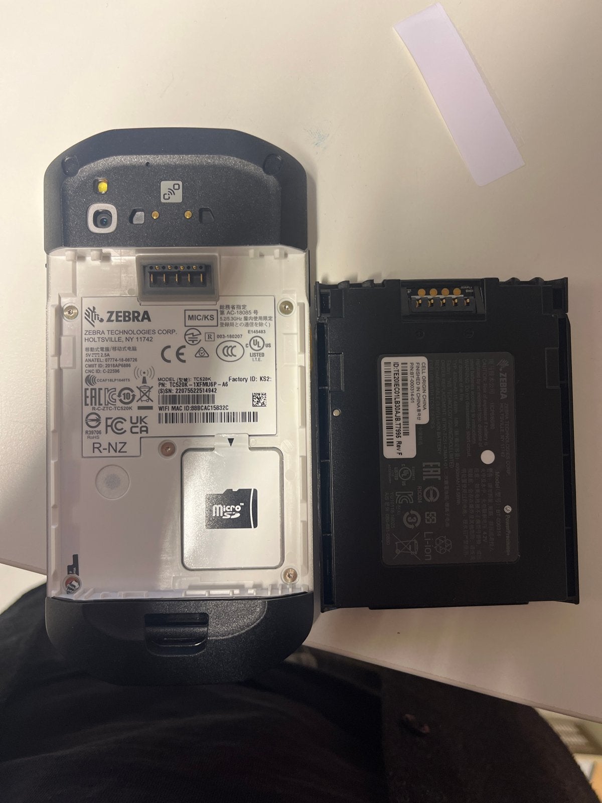 Zebra TC520k Mobiele Computer - Zo goed als nieuw, Ophalen of Verzenden, Zo goed als nieuw