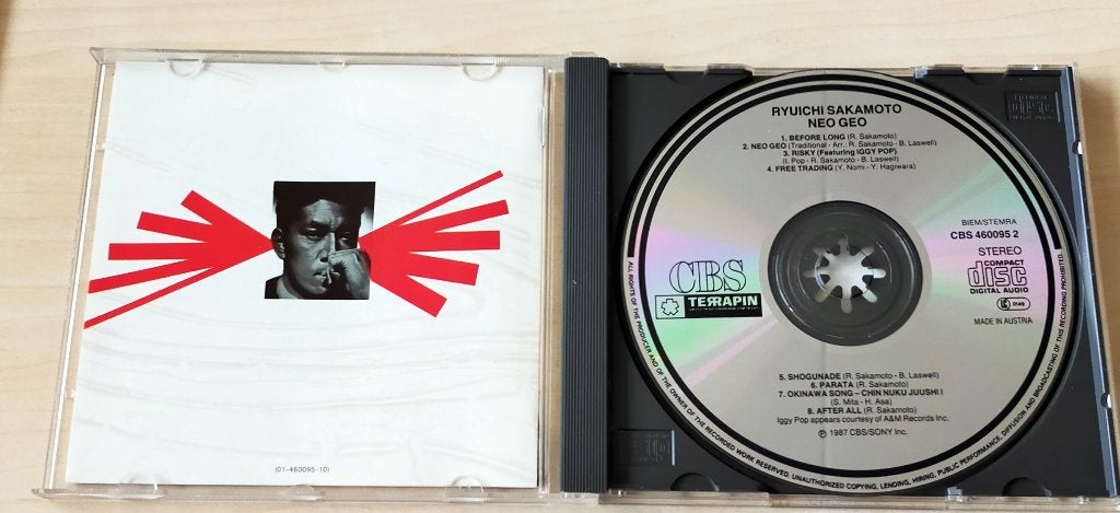 Ryuichi Sakamoto - Neo Geo CD 1987, Ophalen of Verzenden, Zo goed als nieuw, Elektronisch