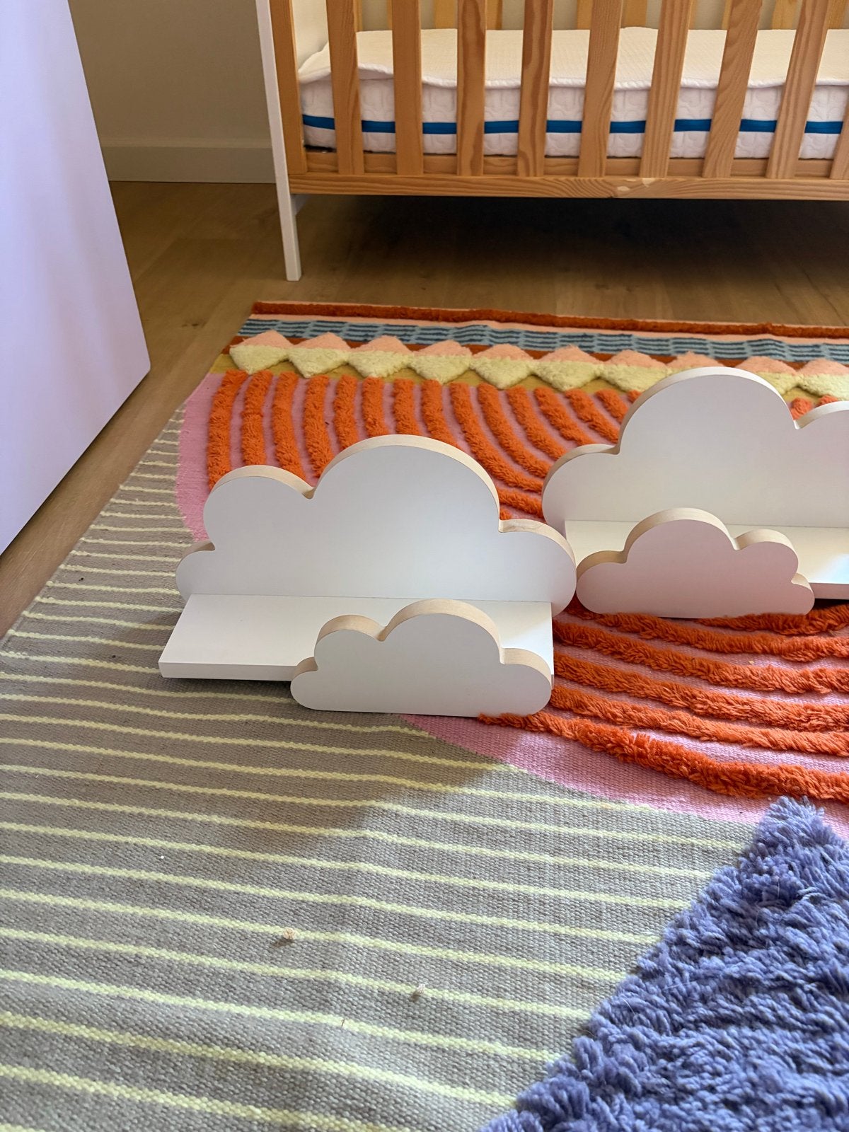 Set van 3 wolken wandplankjes voor kinderkamer, Ophalen, Cc, Cc, Cc
