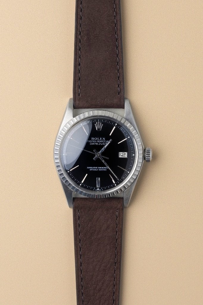 Rolex Datejust 1603 Gilt, Sieraden, Tassen en Uiterlijk, Horloges | Heren, Ophalen, Leer, Polshorloge, Zo goed als nieuw