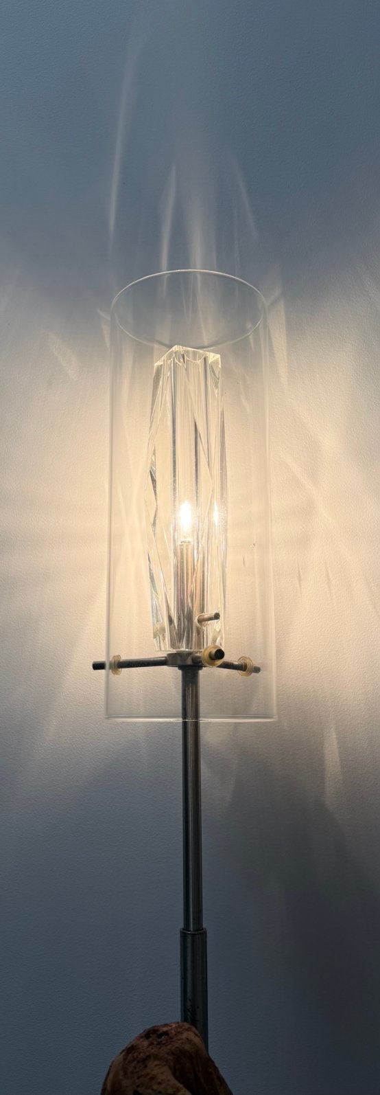 SCHEMERLAMP VAN DRIJFHOUT GEMAAKT, Ophalen, Minder dan 100 cm