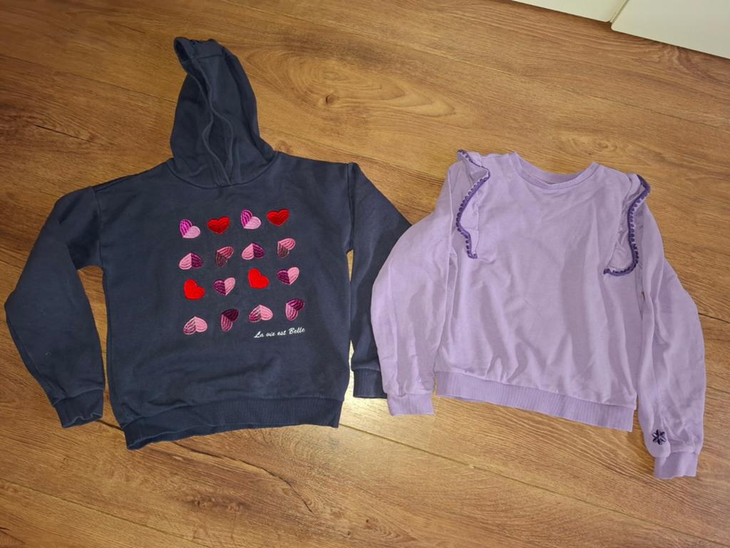 Tweeling meisjes truien maat 146/152, Kinderen en Baby's, Tweelingen en Meerlingen, Ophalen of Verzenden, Gebruikt, Kleding