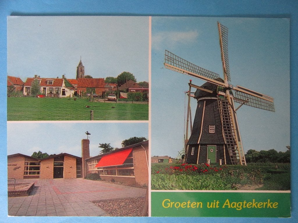Ansichtkaart: Aagtekerke, Groeten uit..., Ophalen of Verzenden, 1980 tot heden, Gelopen, Zeeland