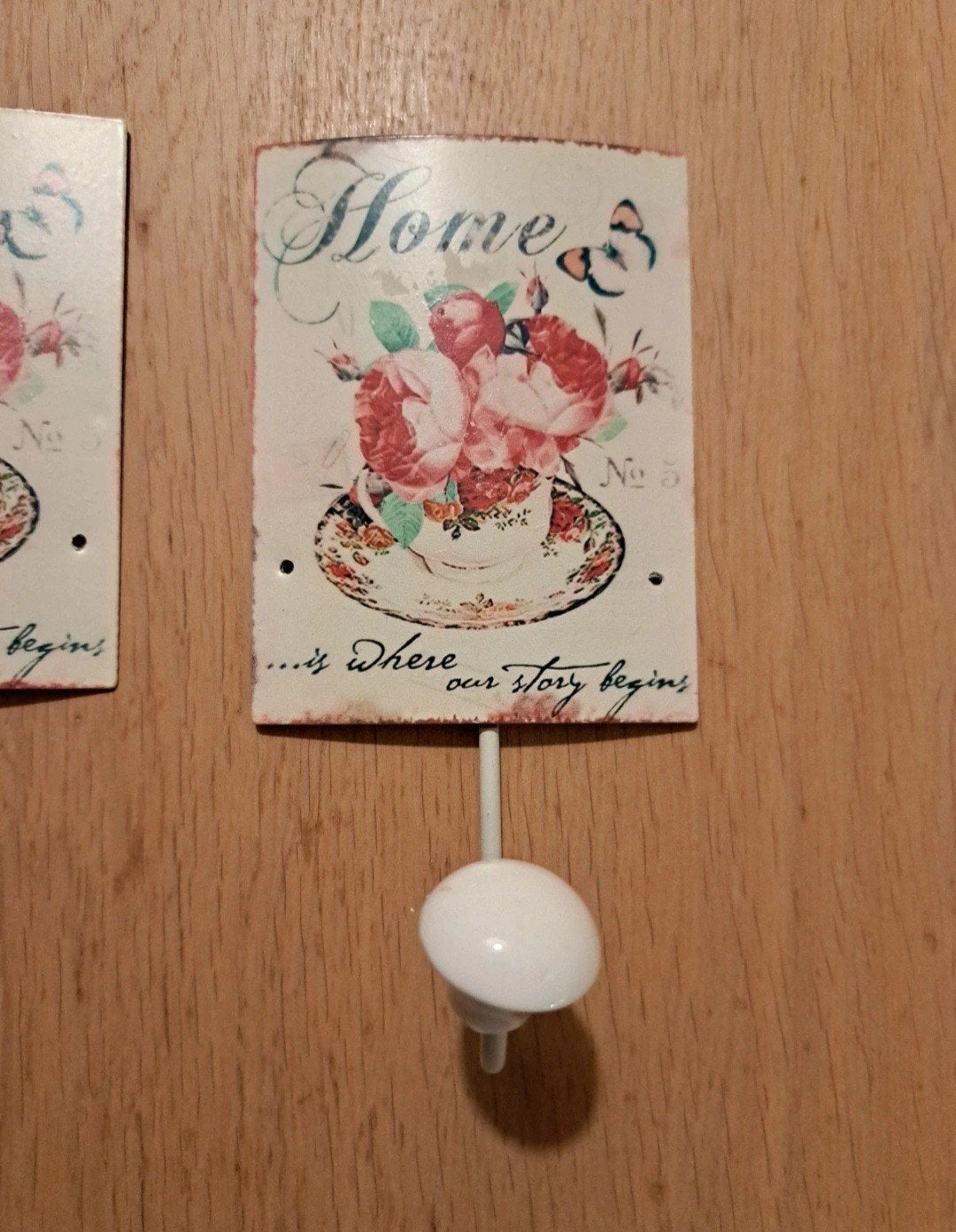 brocante romantische kapstokhaakjes, Ophalen of Verzenden