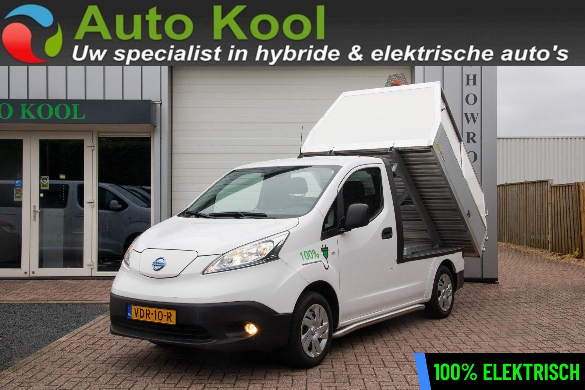 Nissan e-NV200 40 kWh Kipper Navi/Camera/44Dkm, Gebruikt, Stoelverwarming, Wit, Origineel Nederlands