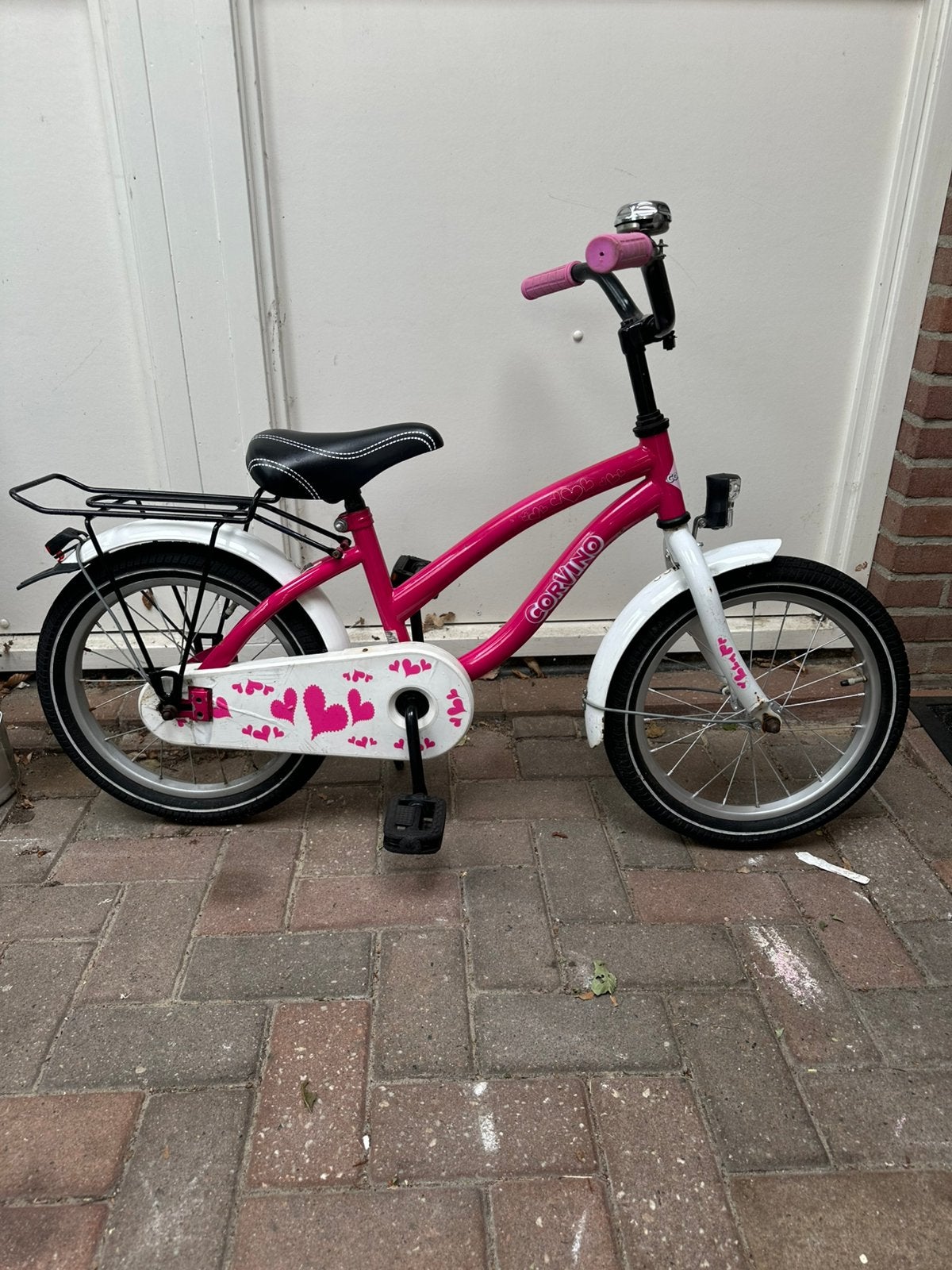 16 inch meisjesfiets, Fietsen en Brommers, Fietsen | Kinderfietsjes, Ophalen, Gebruikt, 16 tot 20 inch