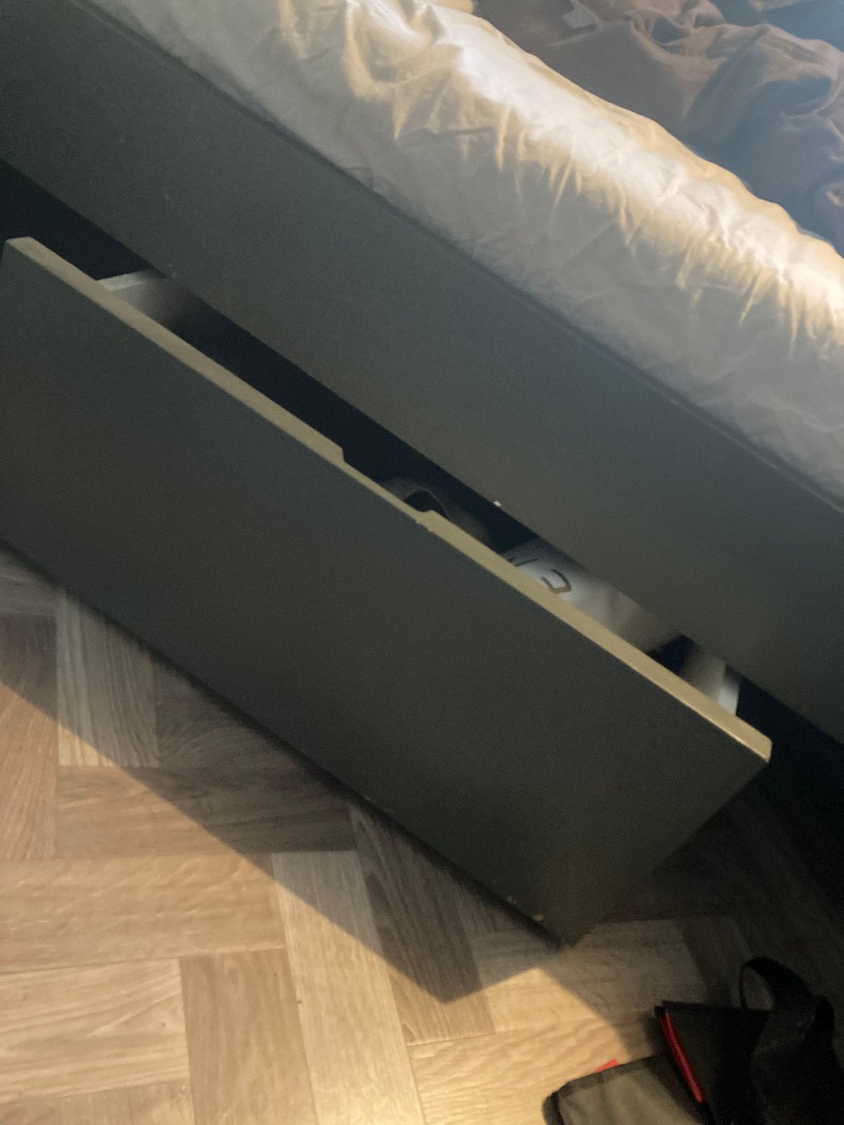 Bedlades, Ophalen, Gebruikt, Eenpersoons, 90 cm