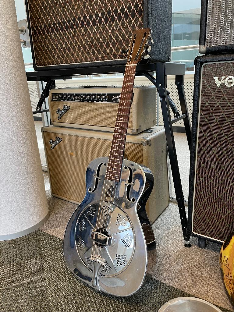 National Duolian 1934 Resonator, Muziek en Instrumenten, Ophalen, Gebruikt, Resonator- of Dobrogitaar, Met koffer