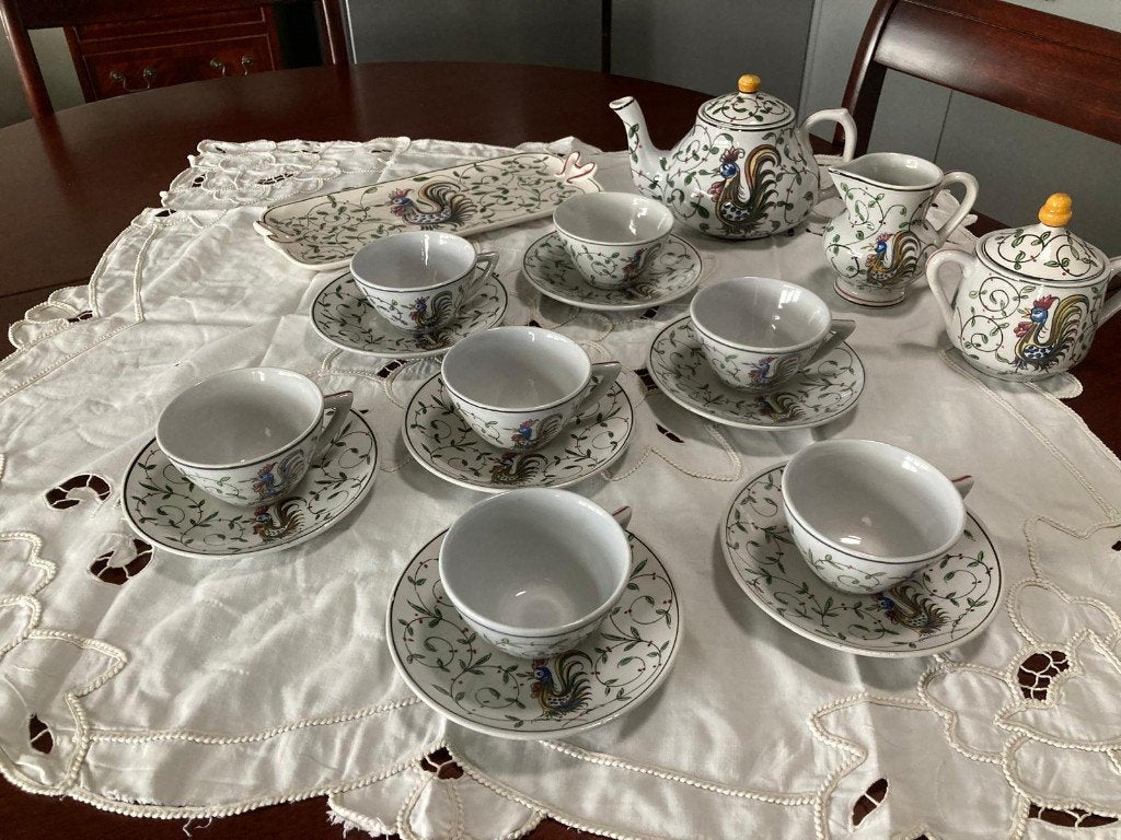 OUTEIRO AQUEDA HANDPAINTED THEESERVIESJE, Ophalen