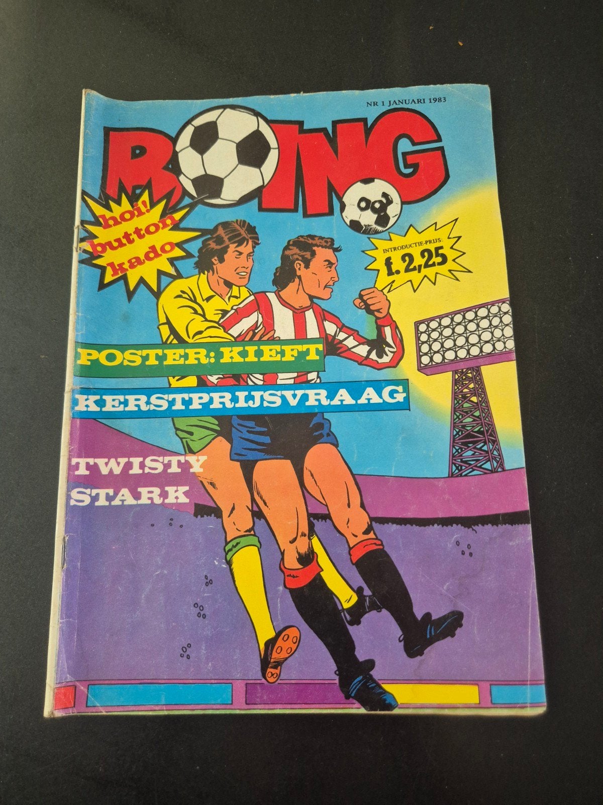Boing Voetbal Stripboek - Januari 1983 - Nr. 1, Eén stripboek, Ophalen of Verzenden, Gelezen, Diverse auteurs