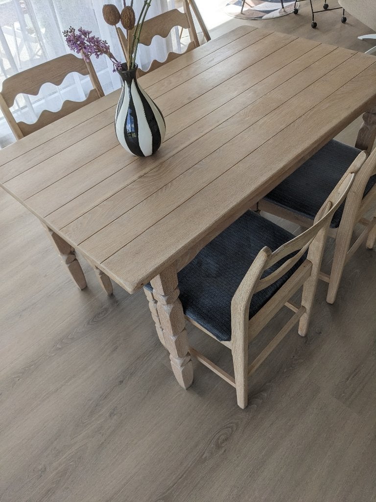 Oude eiken eethoek, in goede staat, Ophalen