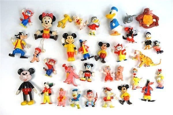 Vintage figuren Disney, Gebruikt, Beeldje of Figuurtje, Overige figuren, Ophalen of Verzenden