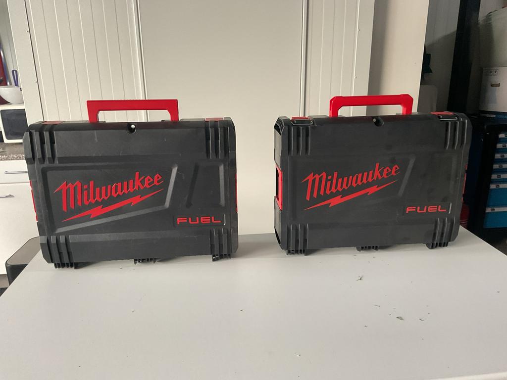Milwaukee koffers 1x voor boormachine 1x voor flex als nieuw, Ophalen, Zo goed als nieuw
