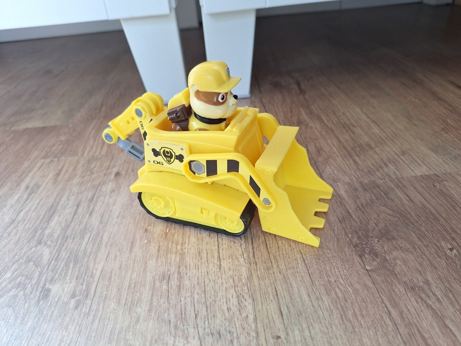 Paw Patrol Rubble voertuig met figuur, Ophalen, Gebruikt