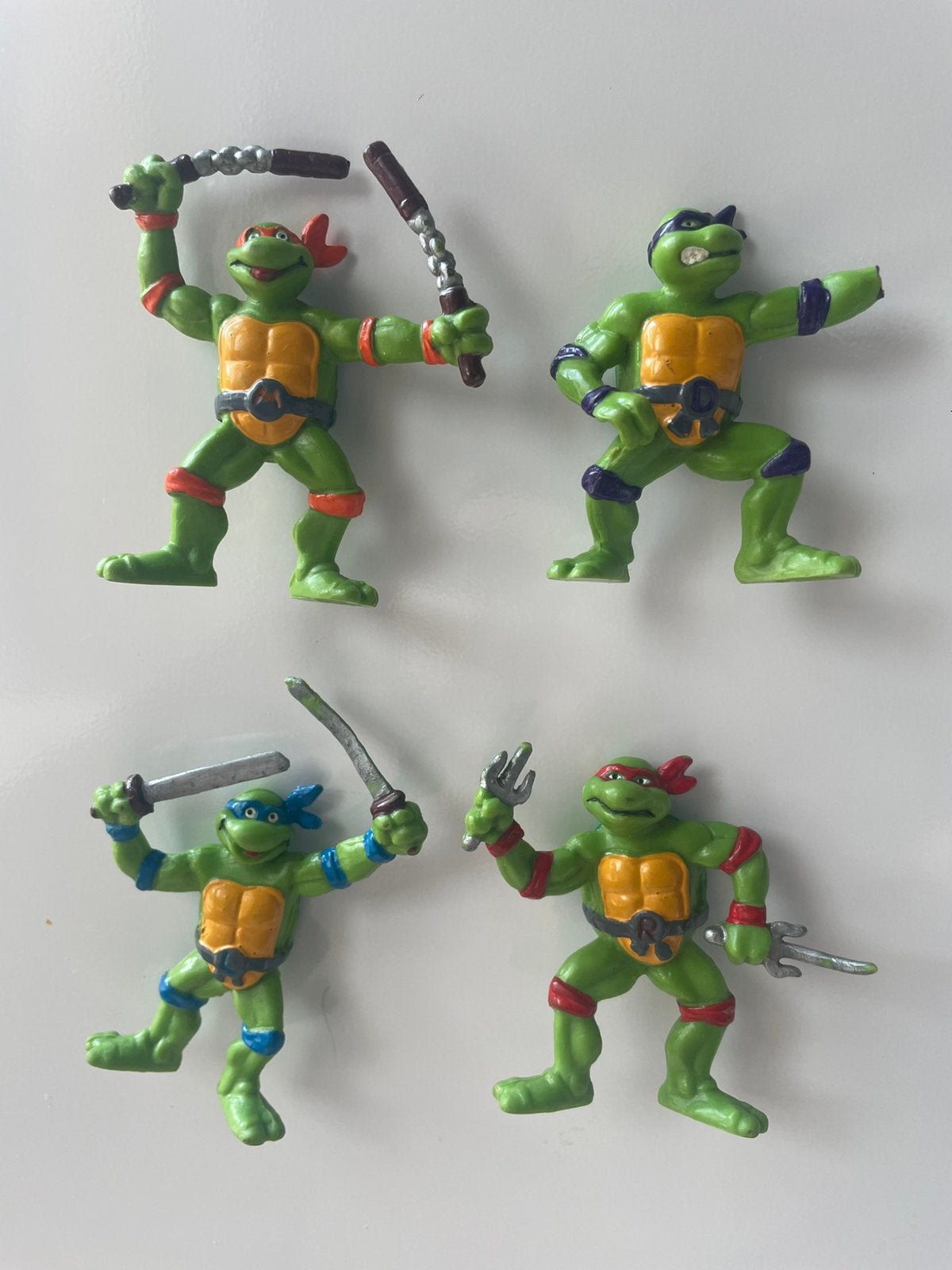 Ninja turtles magneten, Kinderen en Baby's, Speelgoed | Actiefiguren, Ophalen of Verzenden, Gebruikt