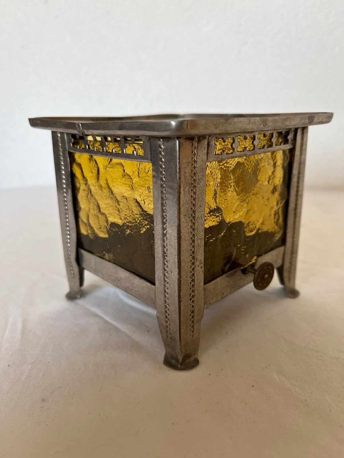 Vintage Art Deco Theelichtje Theelicht Rechaud Warmhouder, Antiek en Kunst, Ophalen of Verzenden